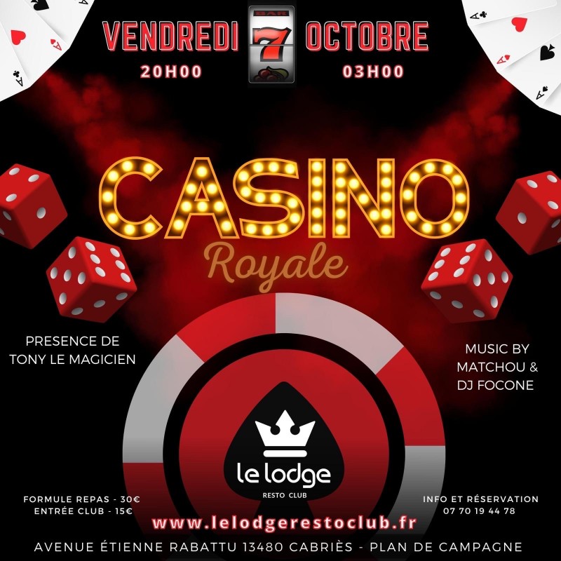Soirée Casino Royale au Gaya club avec Tony le magicien